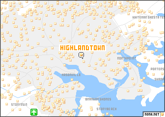 map of Highlandtown