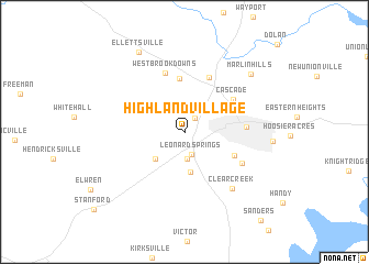map of Highland Village