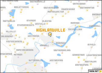 map of Highlandville
