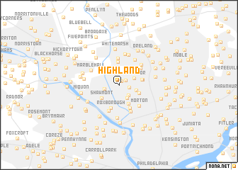 map of Highland