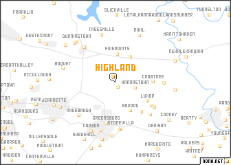 map of Highland