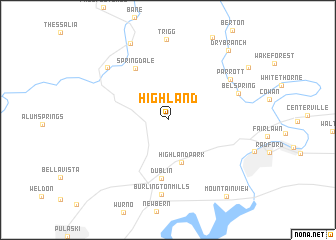 map of Highland