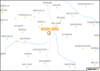 map of Highland