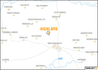 map of Highland