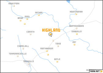 map of Highland