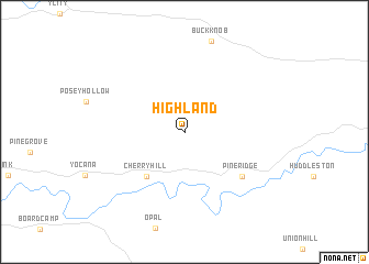 map of Highland