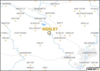 map of Highley