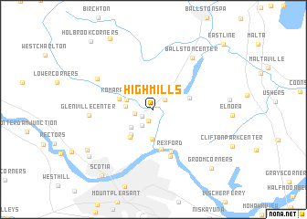 map of High Mills