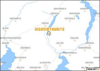 map of High Nibthwaite