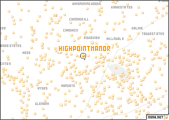 map of High Point Manor