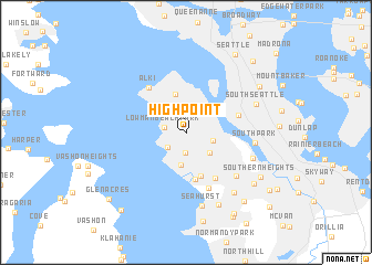 map of High Point