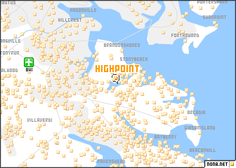 map of High Point