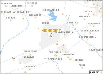 map of High Point