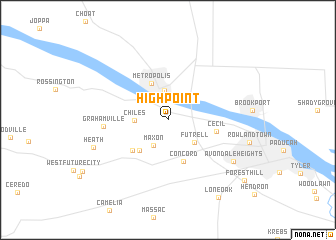 map of High Point