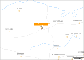map of High Point