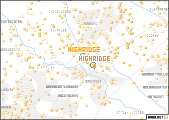 map of High Ridge