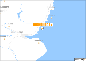 map of High Smerby