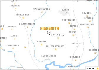 map of Highsmith