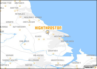 map of High Throston