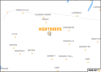 map of Hightowers