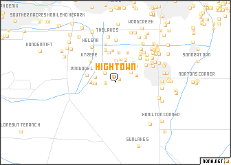 map of Hightown
