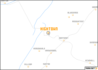 map of Hightown