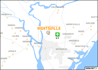 map of Hightsville