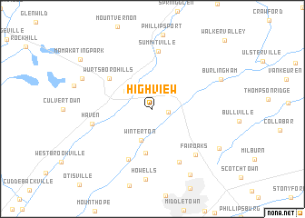 map of High View