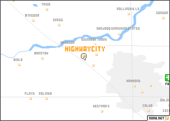 map of Highway City