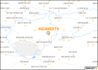 map of Highworth