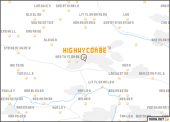map of High Wycombe