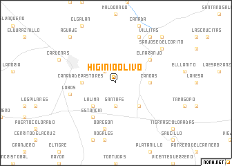 map of Higinio Olivo