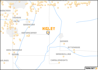 map of Higley