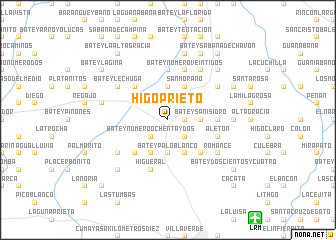 map of Higo Prieto