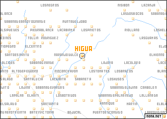 map of Higuá