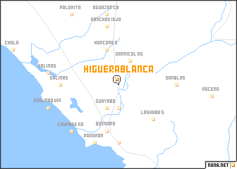 map of Higuera Blanca