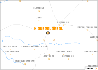 map of Higuera la Real