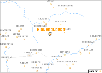 map of Higuera Larga