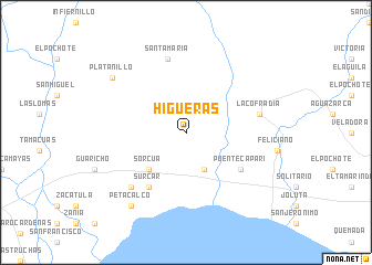 map of Higueras