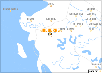 map of Higueras