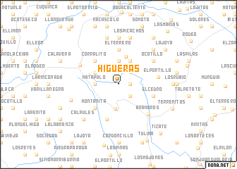 map of Higueras