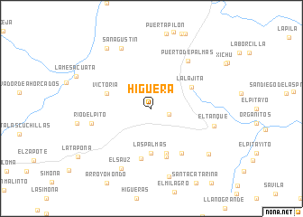 map of Higuera