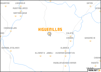 map of Higuerillas