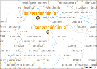 map of Higüerito Peñuela