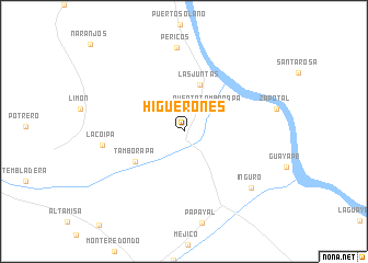 map of Higuerones