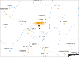 map of Higuerón