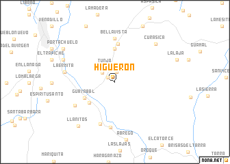 map of Higuerón