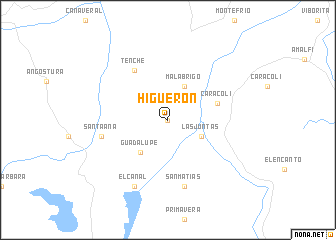 map of Higuerón