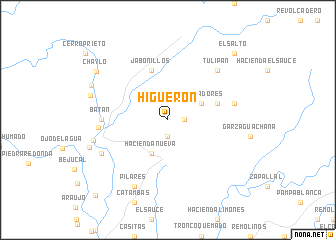 map of Higuerón