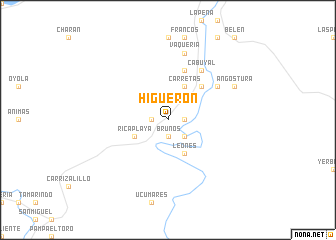 map of Higuerón